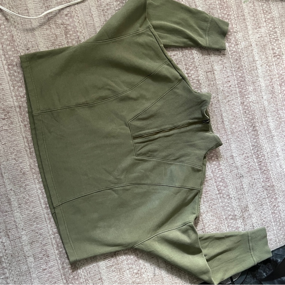 Avia Olive Green Cowl Neck Sweater